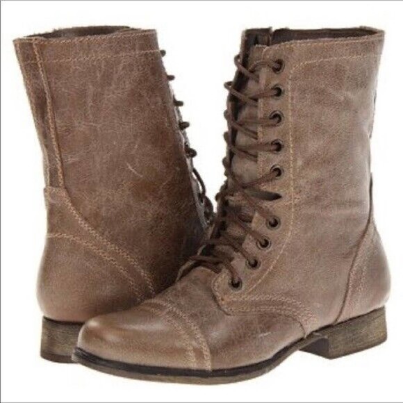 steve madden troopa combat boot brown